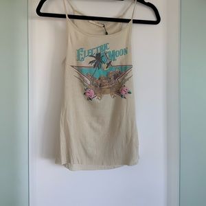 NWT Spell Electric Moon Tank, Tapioca, XS